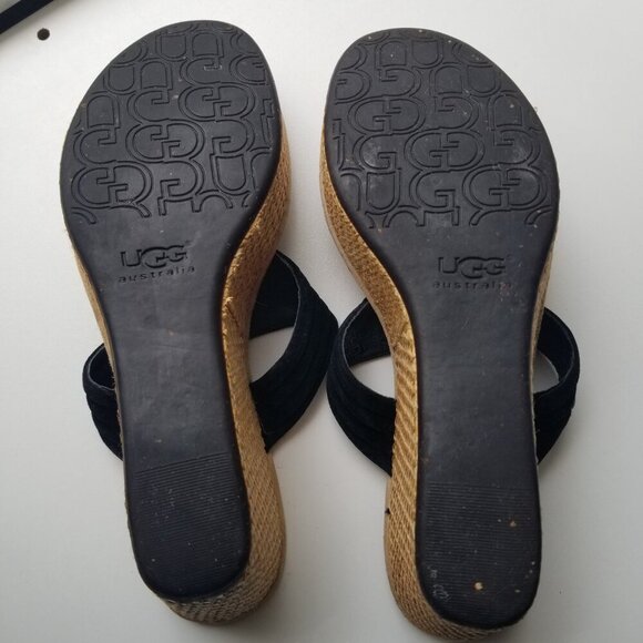 UGG Australia Zamora Wedge Platform Women's Sandals Sz 8 - Picture 8 of 15